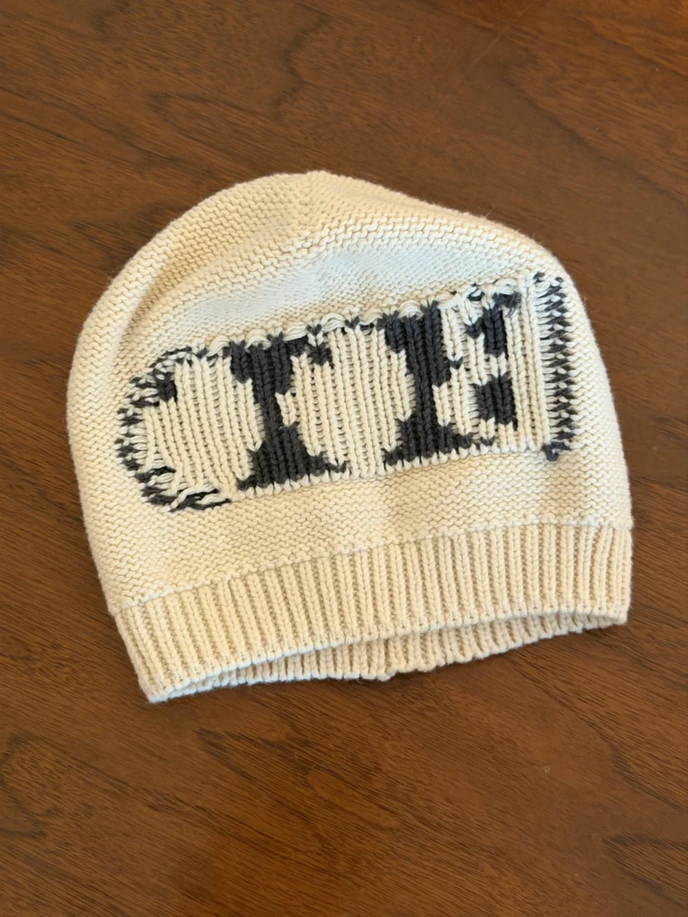 Baby Gap “Boo” Cream Beanie Hat Halloween Unisex Newborn